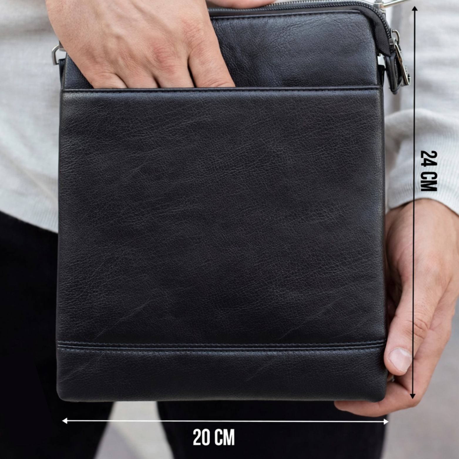 Sac bandoulière en cuir - CuirAura